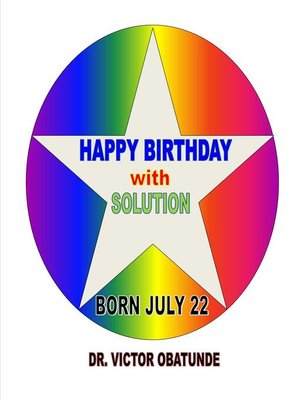 cover image of BORN JULY 22